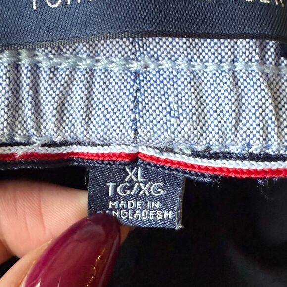Tommy Hilfiger Men’s Pull-On Drawstring Chino Pants Navy Blue XL Preppy Casual - Picture 5 of 9